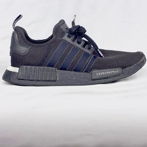 Adidas NMD_R1 Japanese Side Print Sneaker in Black White Mens Size 9.5